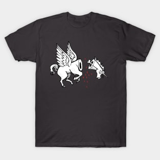 Beheaded unicorn vector illustration T-Shirt